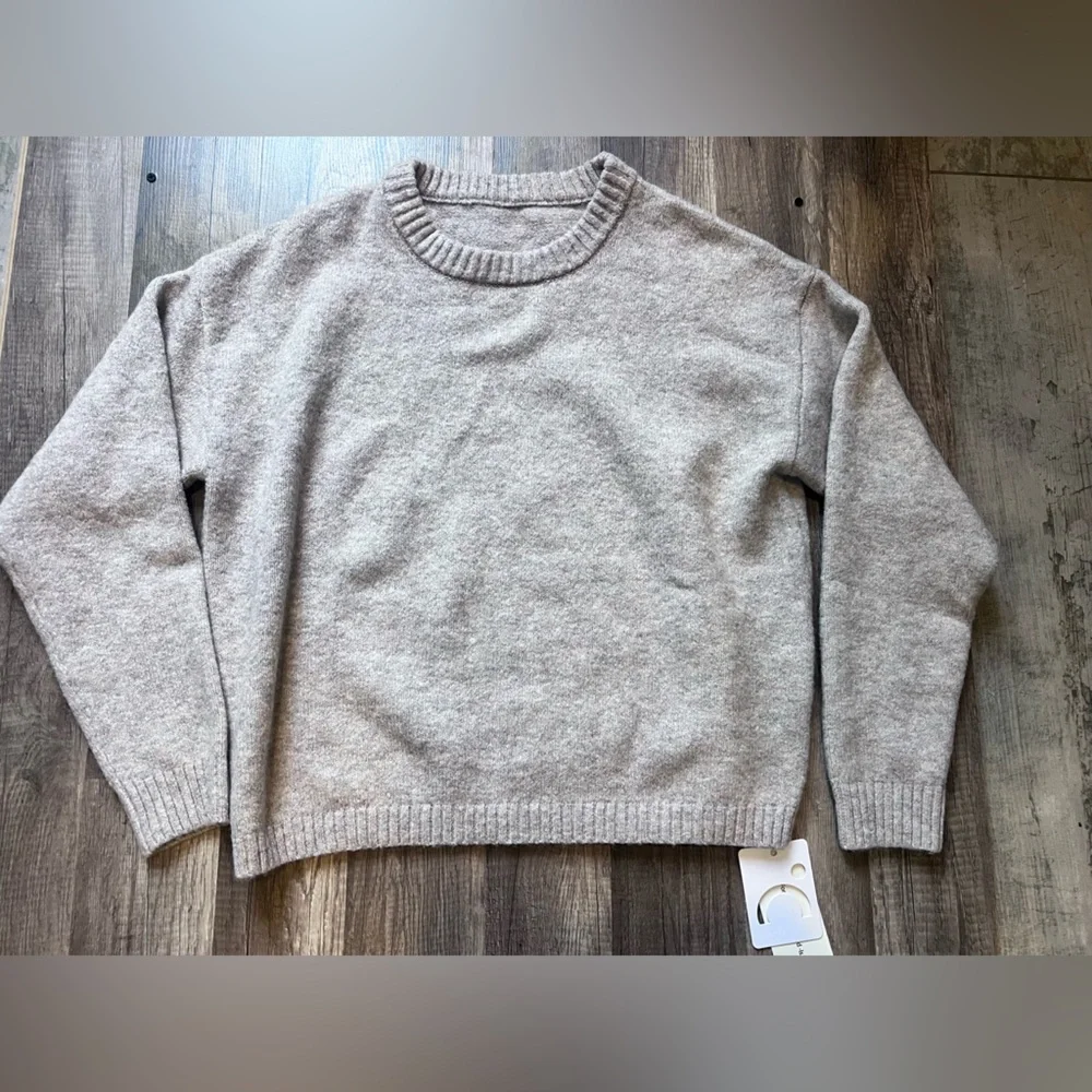 Cozy Warm oatmeal beige soft cozy Sweater Womens Large - Picture 1 of 6